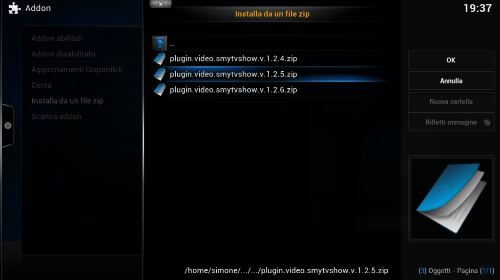 XBMC FileBrowse